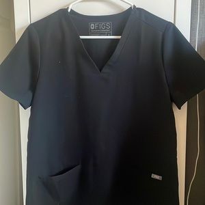 FIGS BLACK scrub set